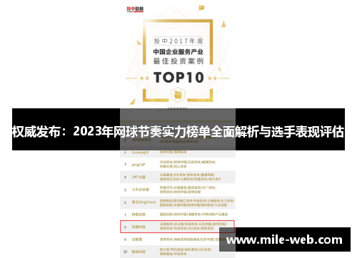 权威发布：2023年网球节奏实力榜单全面解析与选手表现评估